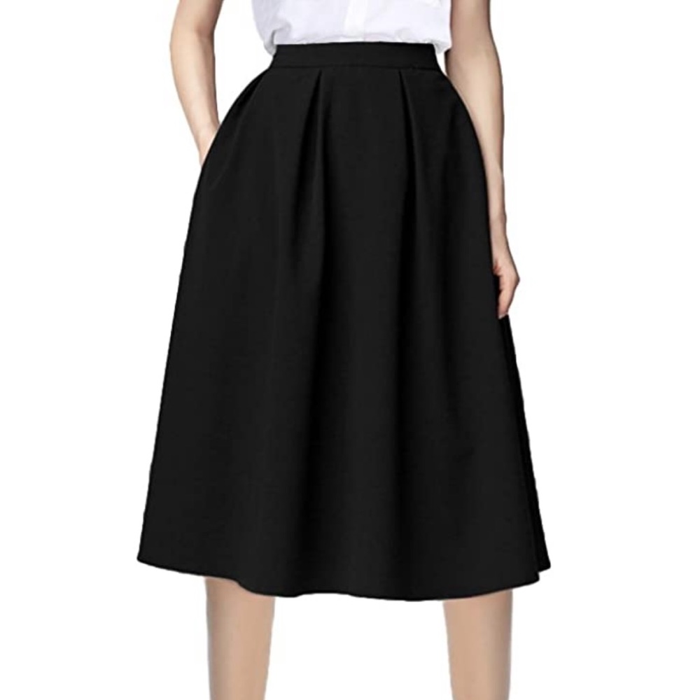 A-line skirt with pockets
